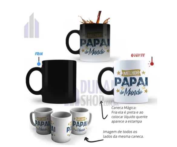 Caneca mágica "Melhor papai do mundo"